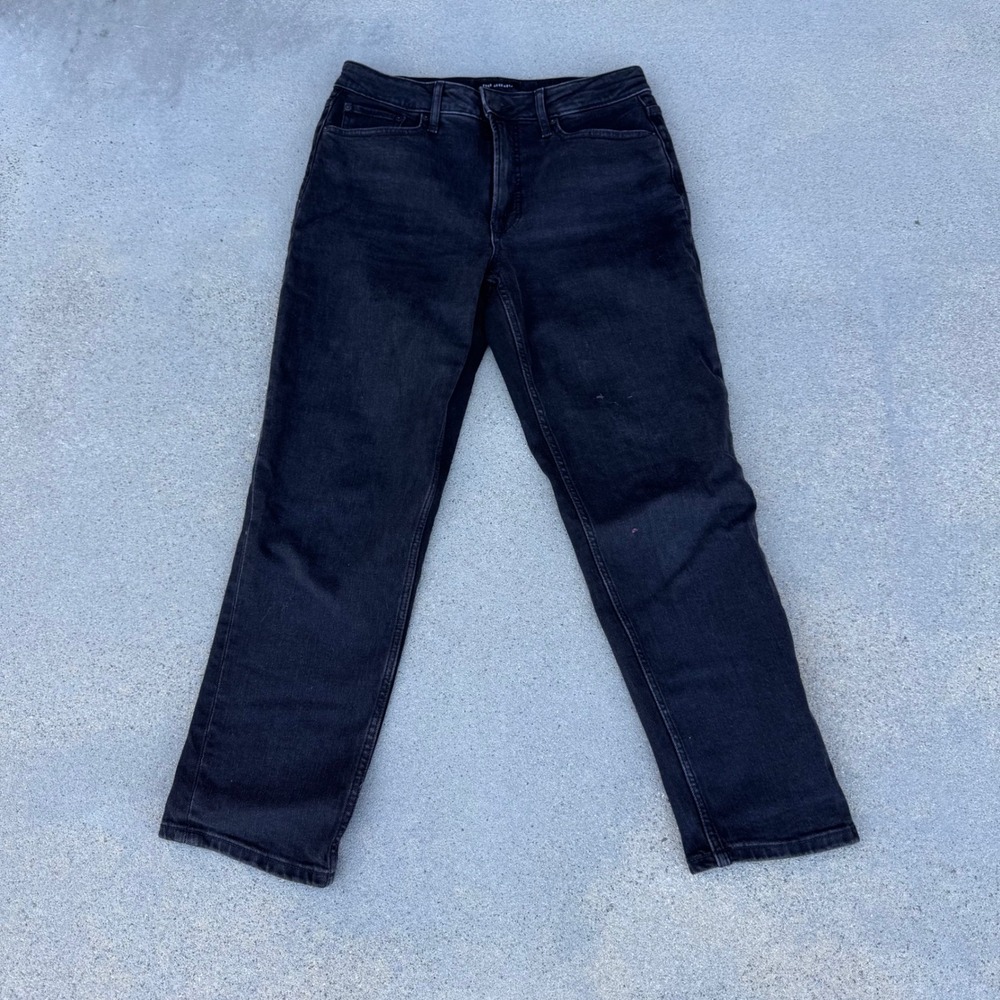 Free Assembly Women 90s Straight Leg Jeans Washed Black Size 8